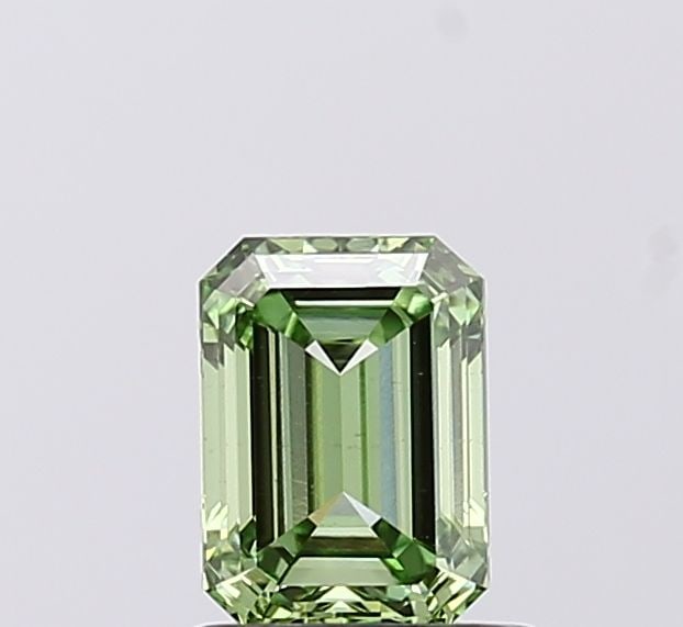 Loose Diamond - EMERALD 0.83ct Fancy Vivid Green VS1 (1 of 1)