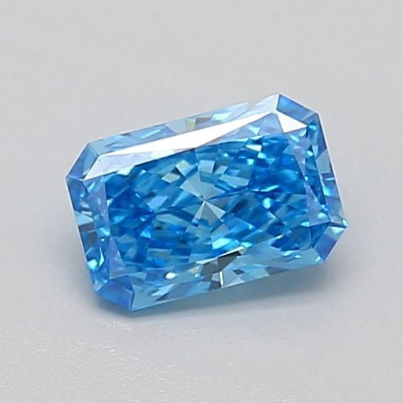 Loose Diamond - RADIANT 0.58ct Fancy Vivid Blue VS1: Loose Diamond - RADIANT 0.58ct Fancy Vivid Blue VS1 Source: This is a real non-mined Diamond that has been grown in a lab Shape: RADIANT Carats: 0.58 Color: Fancy Vivid Blue Certification: IGI Video: