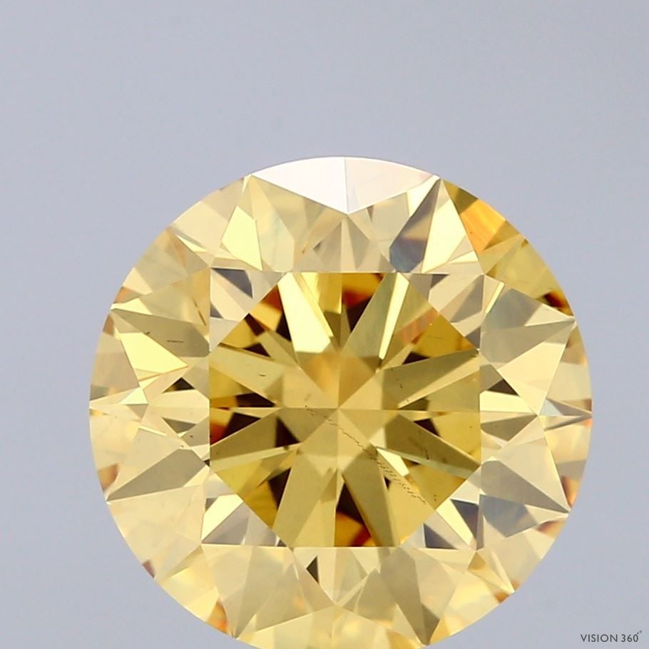 Ideal Loose Diamond - ROUND 5.02ct Fancy Vivid Yellow VS2: Ideal Loose Diamond - ROUND 5.02ct Fancy Vivid Yellow VS2 Source: This is a real non-mined Diamond that has been grown in a lab Shape: ROUND Carats: 5.02 Color: Fancy Vivid Yellow Certification: IGI