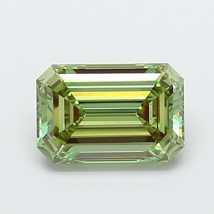 Loose Diamond - EMERALD 1.57ct Fancy Vivid Green VVS2: Loose Diamond - EMERALD 1.57ct Fancy Vivid Green VVS2 Source: This is a real non-mined Diamond that has been grown in a lab Shape: EMERALD Carats: 1.57 Color: Fancy Vivid Green Certification: IGI Vide