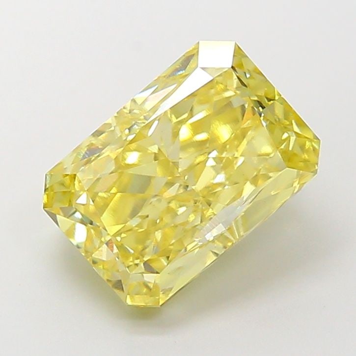 Loose Diamond - RADIANT 5.02ct Fancy Intense Yellow VS2: Loose Diamond - RADIANT 5.02ct Fancy Intense Yellow VS2 Source: This is a real non-mined Diamond that has been grown in a lab Shape: RADIANT Carats: 5.02 Color: Fancy Intense Yellow Certification: IGI