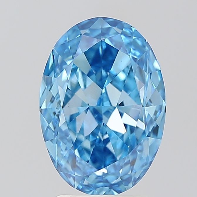 Loose Diamond - OVAL 3.05ct Fancy Vivid Blue VS1: Loose Diamond - OVAL 3.05ct Fancy Vivid Blue VS1 Source: This is a real non-mined Diamond that has been grown in a lab Shape: OVAL Carats: 3.05 Color: Fancy Vivid Blue Certification: IGI Video: Video