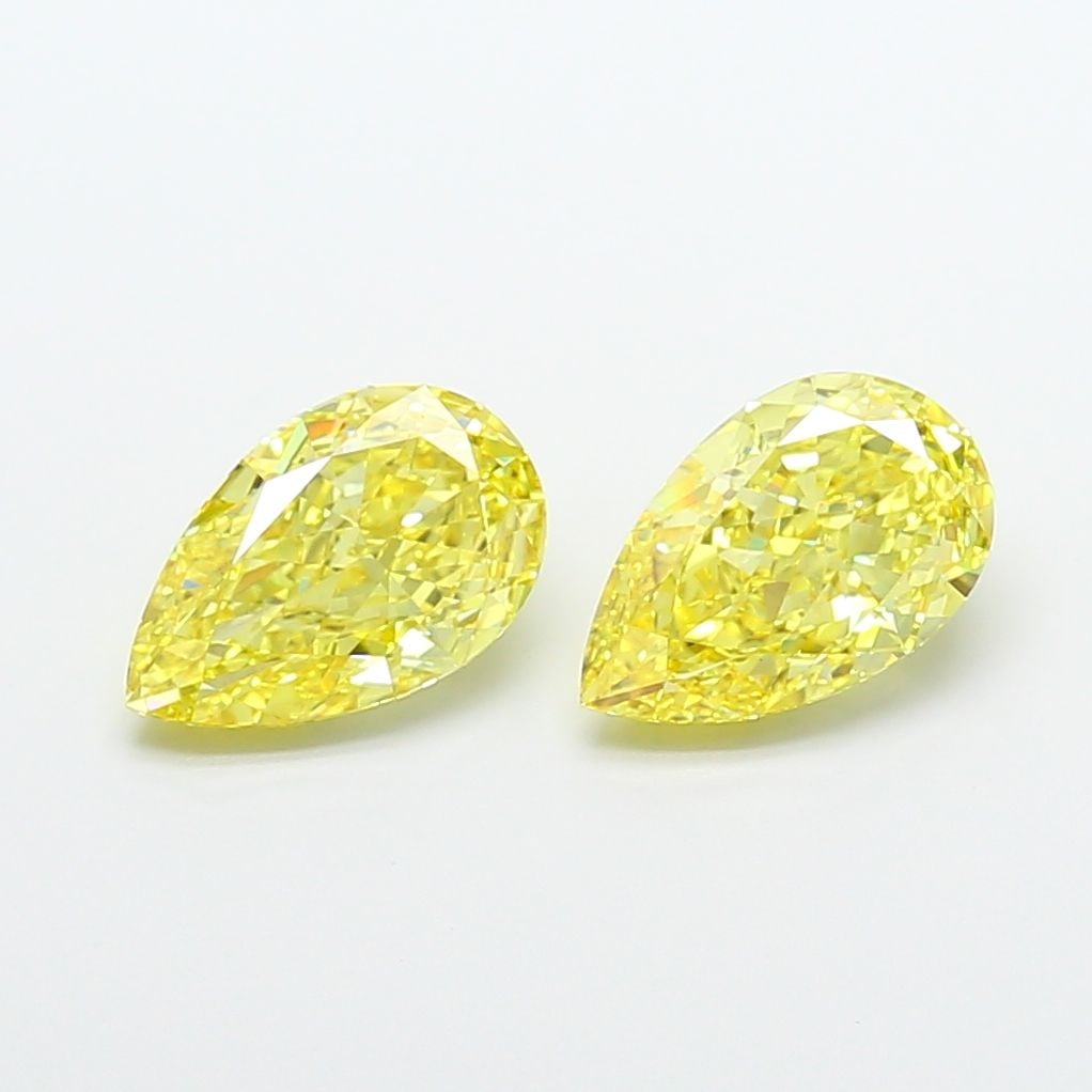 Loose Diamond - PEAR 2.84ct Fancy Vivid Yellow VS2 (1 of 1)
