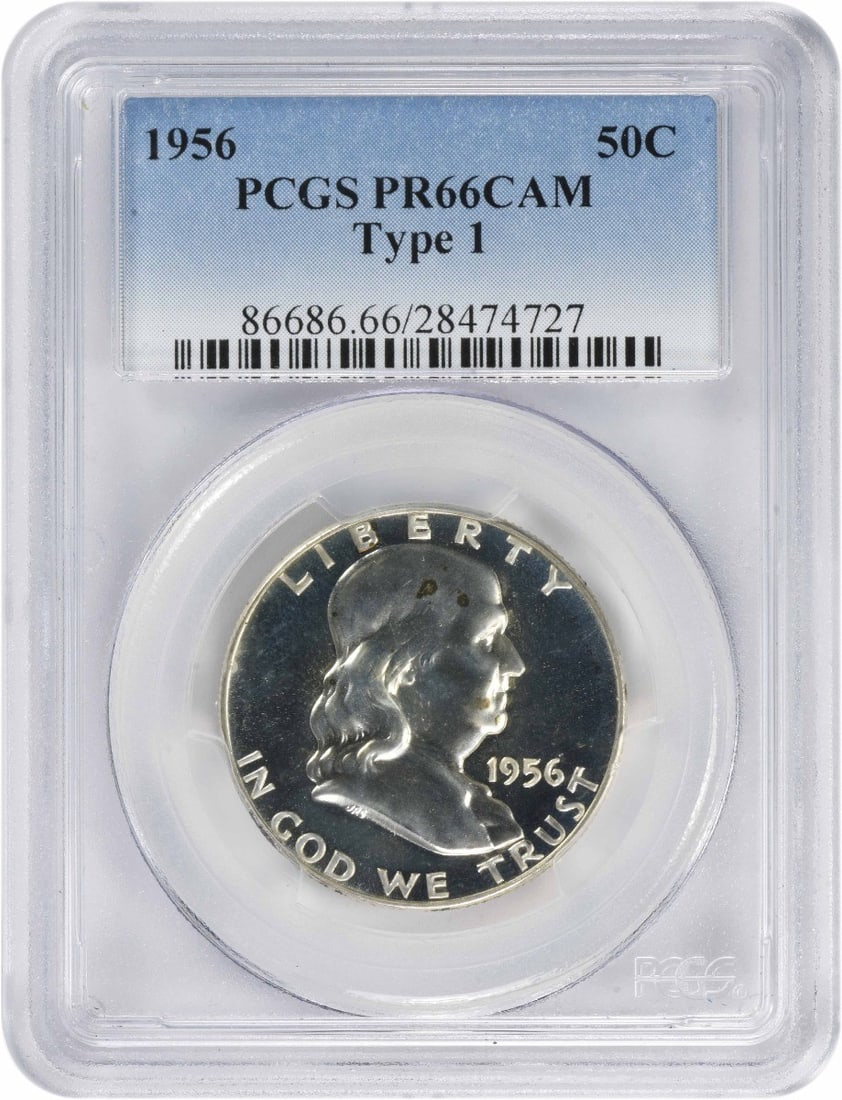 1956 Franklin Silver Half Dollar PR66CAM PCGS Uncirculated Coin (1 of 2)