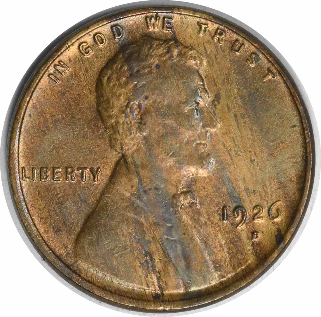 1926-D Lincoln Cent Choice BU Uncertified Copper Coin (1 of 2)