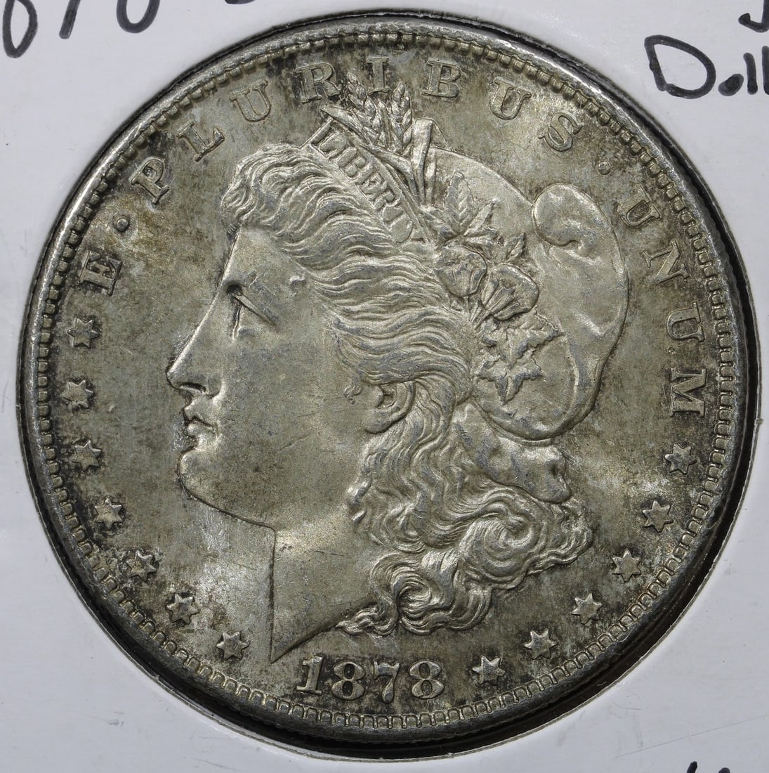 1878 San Francisco Morgan Silver Dollar Uncirculated BU: 1878 San Francisco Morgan Silver Dollar Uncirculated BU This 1878-S Morgan Silver Dollar features lovely surfaces and remains in uncirculated condition. Struck in San Francisco, this classic coin is c
