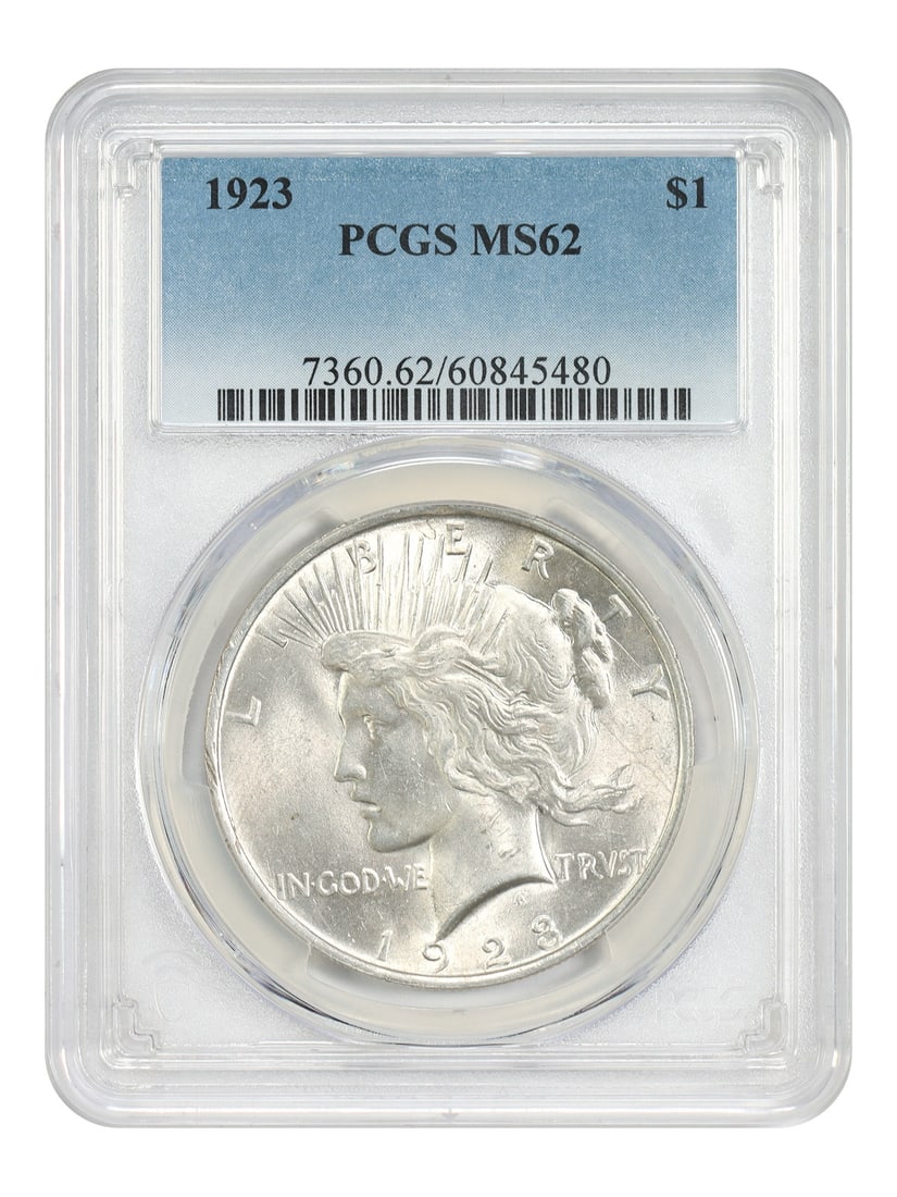 PCGS MS62 1923 Philadelphia Peace Dollar (1 of 4)