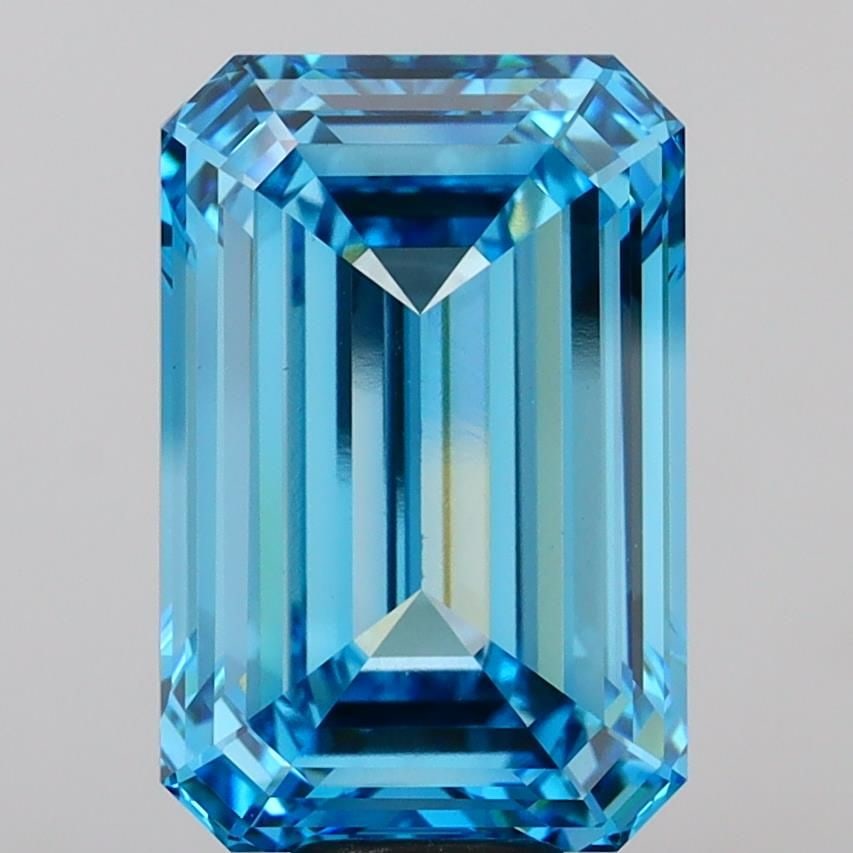 Loose Diamond - EMERALD 12.55ct Fancy Vivid Blue VS1 (1 of 1)