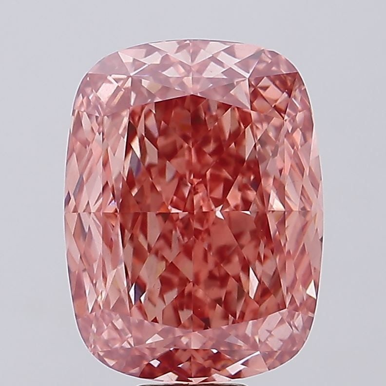 Loose Diamond - CUSHION MODIFIED 20.45ct Fancy Vivid Pink VS1: Loose Diamond - CUSHION MODIFIED 20.45ct Fancy Vivid Pink VS1 Source: This is a real non-mined Diamond that has been grown in a lab Shape: CUSHION MODIFIED Carats: 20.45 Color: Fancy Vivid Pink
