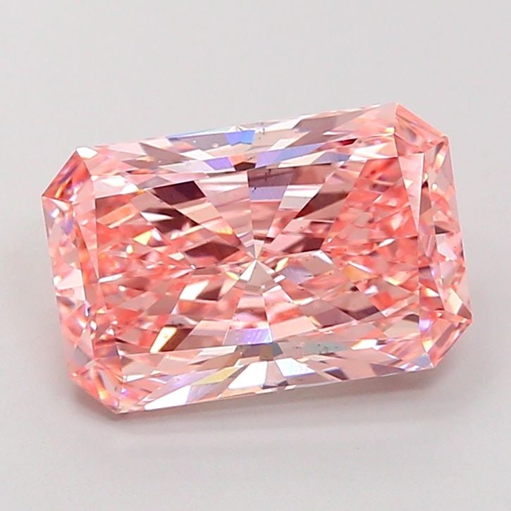 Loose Diamond - RADIANT 4.01ct Fancy Vivid Pink VS2: Loose Diamond - RADIANT 4.01ct Fancy Vivid Pink VS2 Source: This is a real non-mined Diamond that has been grown in a lab Shape: RADIANT Carats: 4.01 Color: Fancy Vivid Pink Certification: IGI Video: