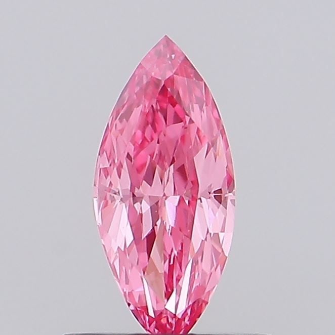 Loose Diamond - MARQUISE 0.41ct Fancy Vivid Pink VS1: Loose Diamond - MARQUISE 0.41ct Fancy Vivid Pink VS1 Source: This is a real non-mined Diamond that has been grown in a lab Shape: MARQUISE Carats: 0.41 Color: Fancy Vivid Pink Certification: NONE Vide
