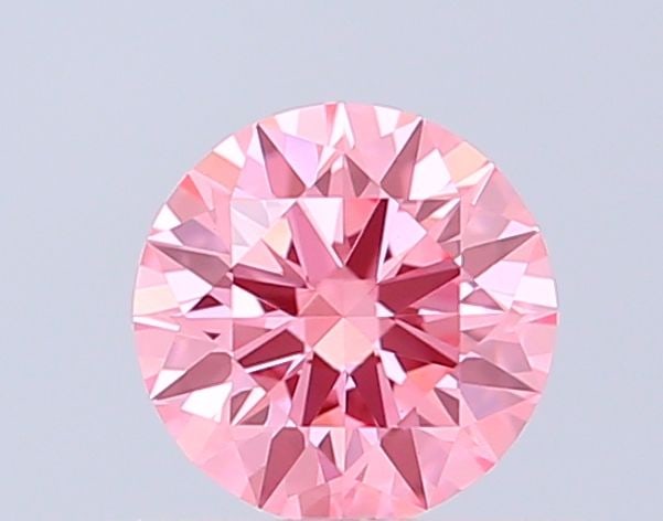 Ideal Loose Diamond - ROUND 0.52ct Fancy Vivid Pink VVS2: Ideal Loose Diamond - ROUND 0.52ct Fancy Vivid Pink VVS2 Source: This is a real non-mined Diamond that has been grown in a lab Shape: ROUND Carats: 0.52 Color: Fancy Vivid Pink Certification: IGI Vide
