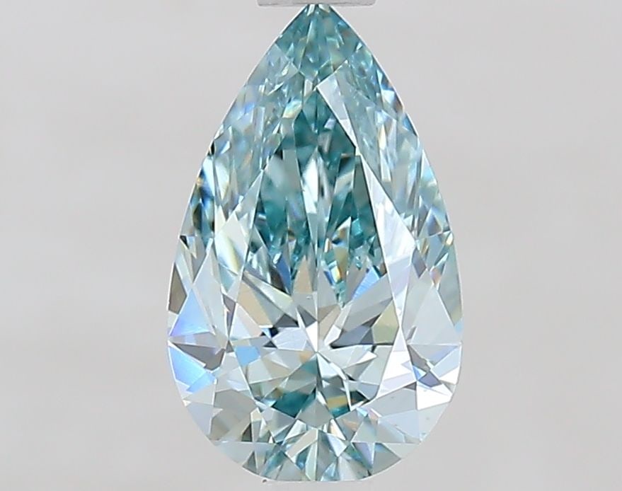 Loose Diamond - PEAR 1.0ct Fancy Intense Blueish Green VS1: Loose Diamond - PEAR 1.0ct Fancy Intense Blueish Green VS1 Source: This is a real non-mined Diamond that has been grown in a lab Shape: PEAR Carats: 1.0 Color: Fancy Intense Blueish Green