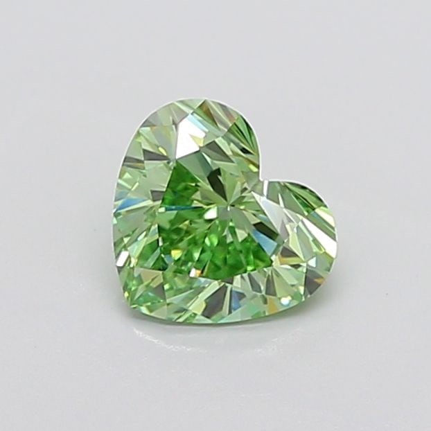 Loose Diamond - HEART 1.39ct Fancy Vivid Green VS1: Loose Diamond - HEART 1.39ct Fancy Vivid Green VS1 Source: This is a real non-mined Diamond that has been grown in a lab Shape: HEART Carats: 1.39 Color: Fancy Vivid Green Certification: IGI Video: