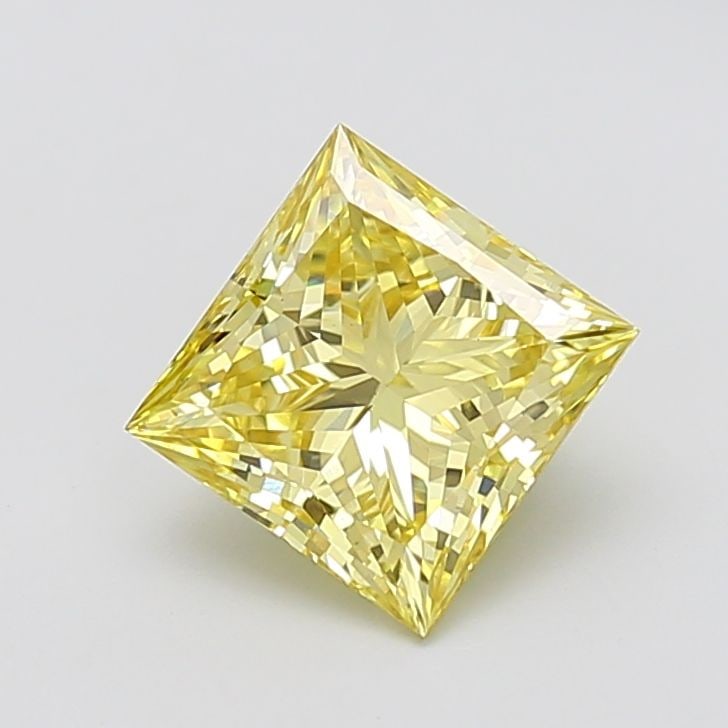 Loose Diamond - PRINCESS 2.72ct Fancy Intense Yellow VS1: Loose Diamond - PRINCESS 2.72ct Fancy Intense Yellow VS1 Source: This is a real non-mined Diamond that has been grown in a lab Shape: PRINCESS Carats: 2.72 Color: Fancy Intense Yellow Certification: I