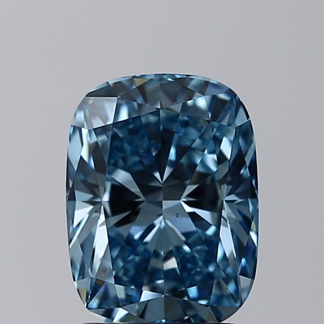 Loose Diamond - CUSHION BRILLIANT 1.92ct Fancy Vivid Blue VS1: Loose Diamond - CUSHION BRILLIANT 1.92ct Fancy Vivid Blue VS1 Source: This is a real non-mined Diamond that has been grown in a lab Shape: CUSHION BRILLIANT Carats: 1.92 Color: Fancy Vivid Blue