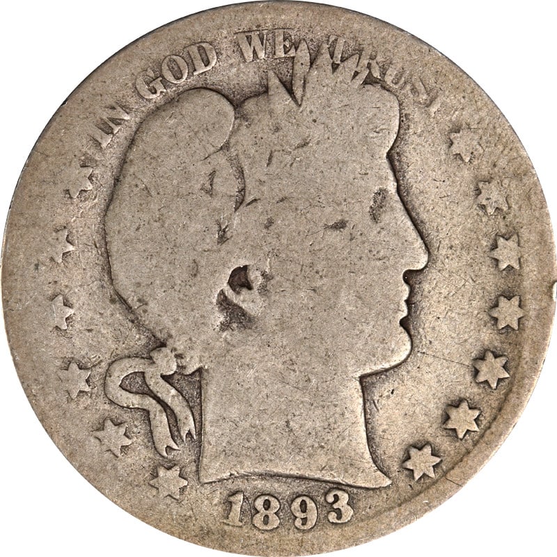 1893 San Francisco Barber silver half dollar (1 of 2)