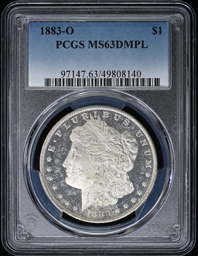 PCGS MS63 DMPL 1883 O Morgan Silver Dollar (1 of 2)