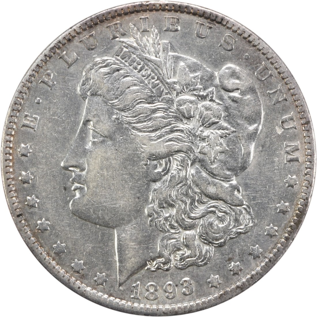 Uncertified 1893 O Morgan Silver Dollar Extra Fine New Orleans Mint (1 of 2)
