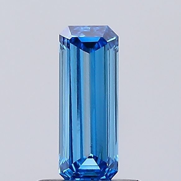 Loose Diamond - EMERALD 0.57ct Fancy Vivid Blue VS1: Loose Diamond - EMERALD 0.57ct Fancy Vivid Blue VS1 Source: This is a real non-mined Diamond that has been grown in a lab Shape: EMERALD Carats: 0.57 Color: Fancy Vivid Blue Certification: IGI Video:
