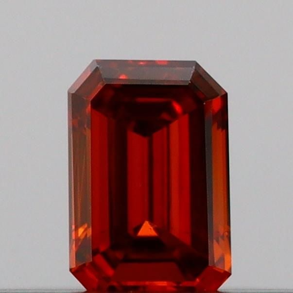 Loose Diamond - EMERALD 0.14ct Fancy Vivid Orange VS1: Loose Diamond - EMERALD 0.14ct Fancy Vivid Orange VS1 Source: This is a real non-mined Diamond that has been grown in a lab Shape: EMERALD Carats: 0.14 Color: Fancy Vivid Orange Certification: IGI Vid