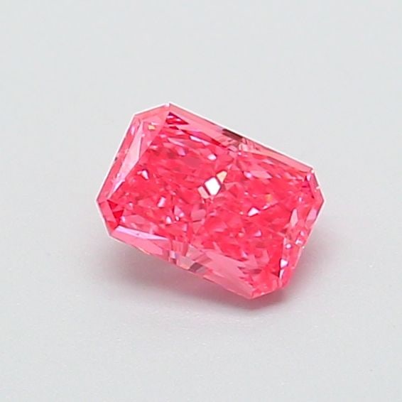 Loose Diamond - RADIANT 0.52ct Fancy Vivid Pink VS1: Loose Diamond - RADIANT 0.52ct Fancy Vivid Pink VS1 Source: This is a real non-mined Diamond that has been grown in a lab Shape: RADIANT Carats: 0.52 Color: Fancy Vivid Pink Certification: IGI Video: