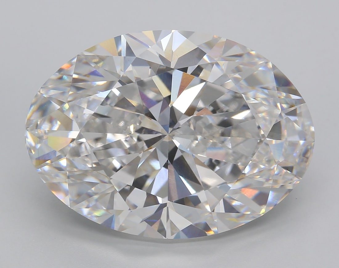 Loose Diamond - OVAL 23.26ct E VVS2: Loose Diamond - OVAL 23.26ct E VVS2 Source: This is a real non-mined Diamond that has been grown in a lab Shape: OVAL Carats: 23.26 Color: E Clarity: VVS2 Certification: IGI Video: Video Link