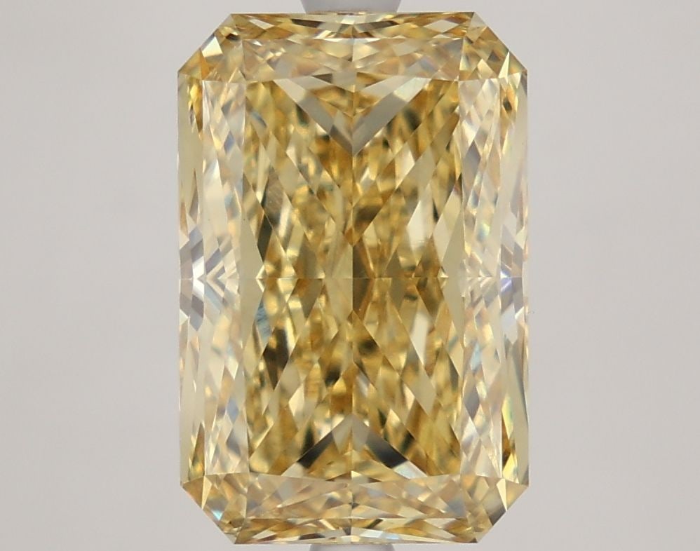 Loose Diamond - RADIANT 5.14ct Fancy Intense Yellow VVS2: Loose Diamond - RADIANT 5.14ct Fancy Intense Yellow VVS2 Source: This is a real non-mined Diamond that has been grown in a lab Shape: RADIANT Carats: 5.14 Color: Fancy Intense Yellow Certification: