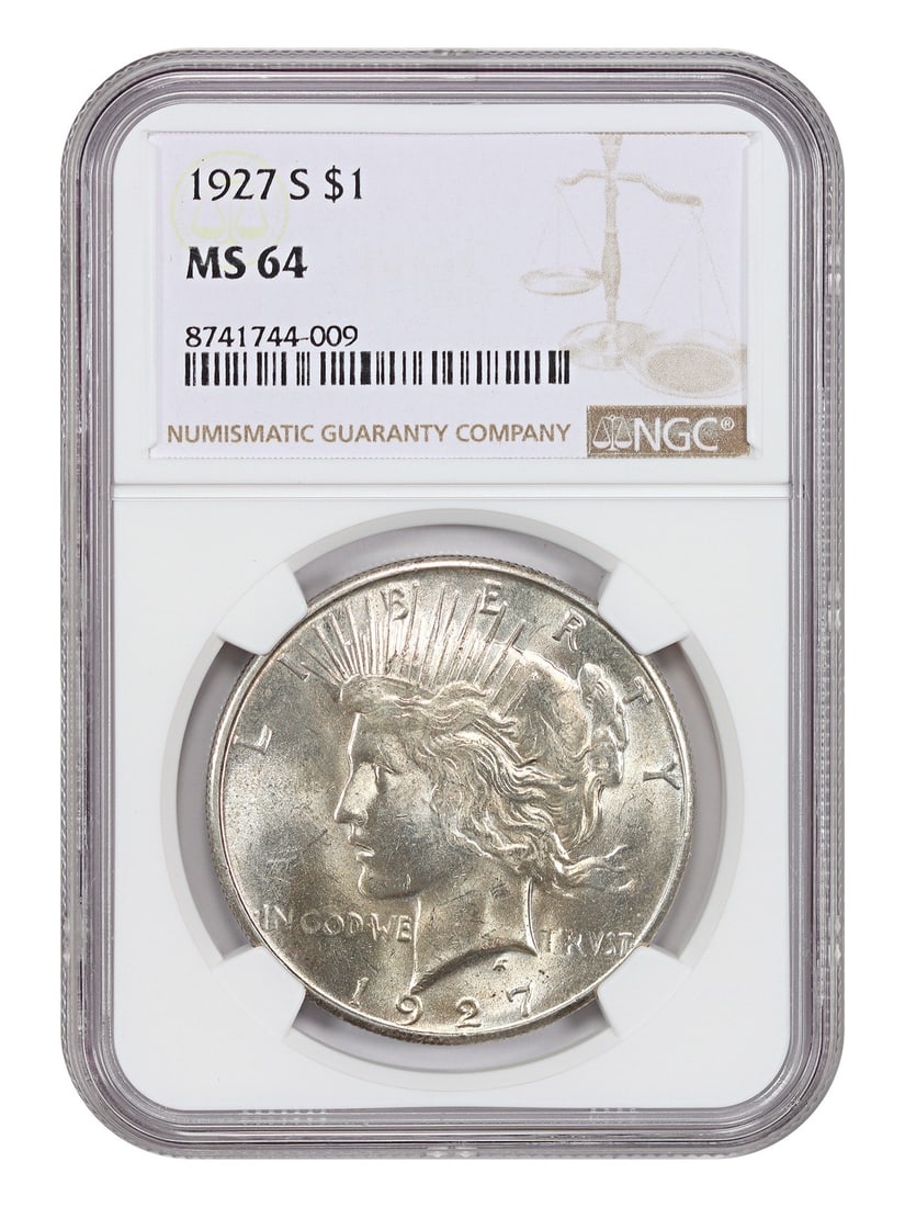 1927-S Peace Dollar NGC MS64 San Francisco Mint (1 of 4)