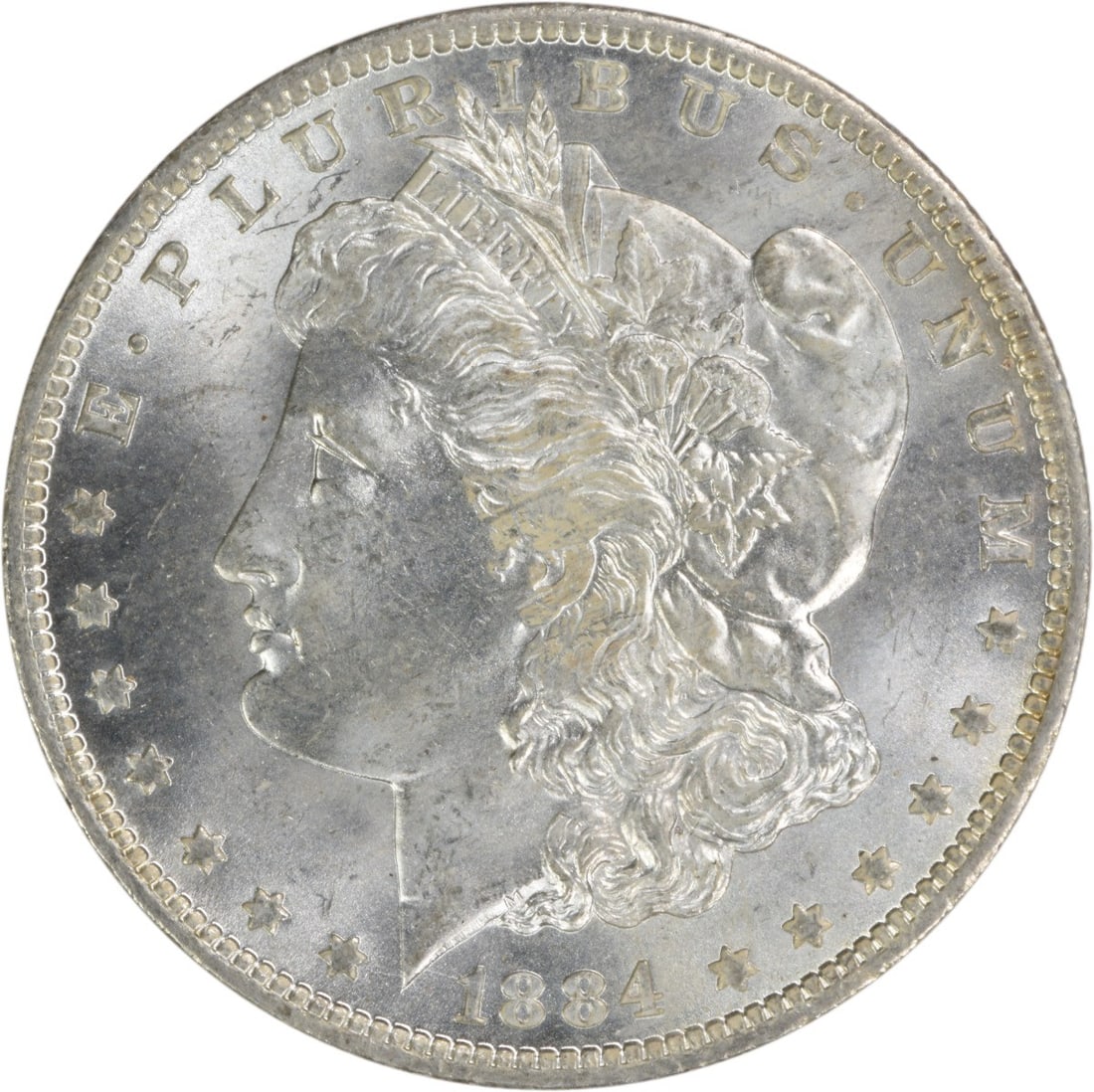Choice BU 1884 O Silver Morgan Dollar Uncertified United States Coin: Choice BU 1884 O Silver Morgan Dollar Uncertified United States Coin This is an uncirculated 1884-O Morgan Silver Dollar in Choice Brilliant Uncirculated (BU) condition. The coin is uncertified and co