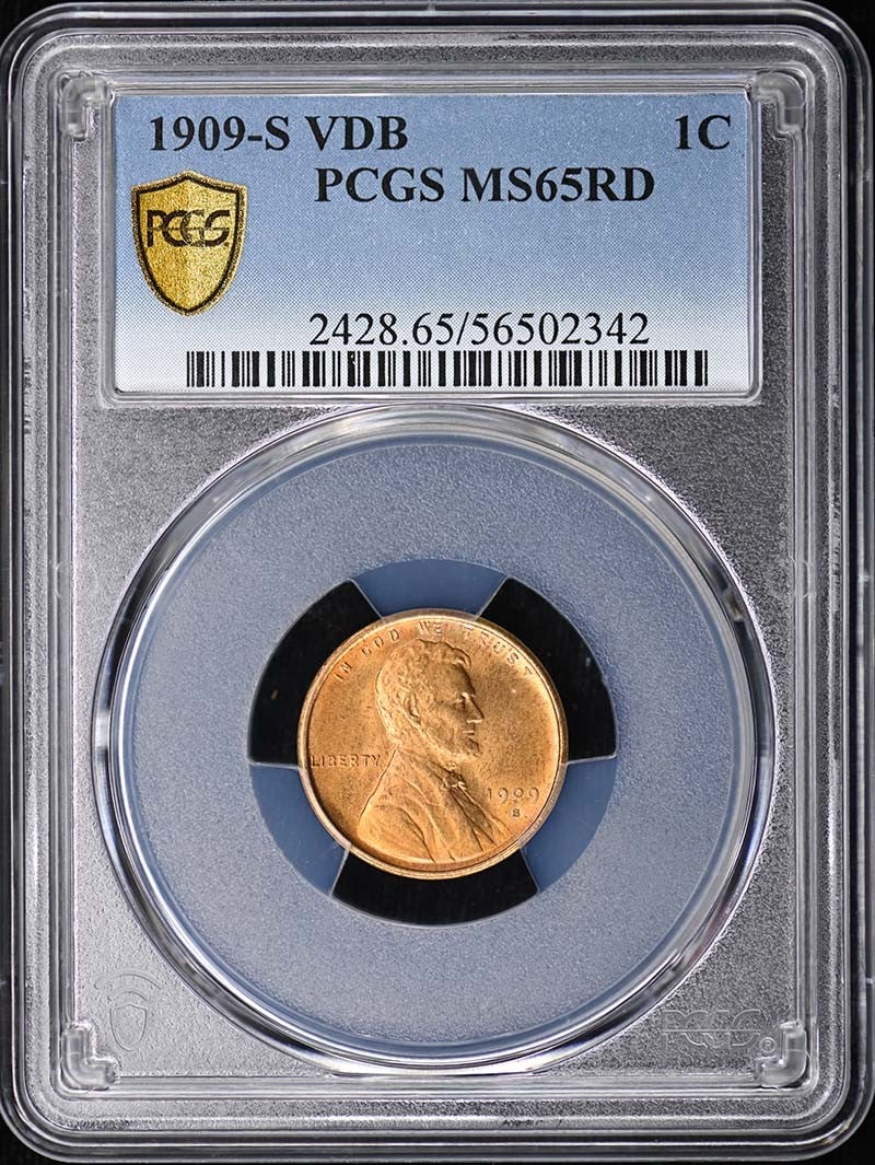 PCGS MS65RD 1909-S VDB Lincoln Cent Type 1 Wheat Reverse (1 of 4)