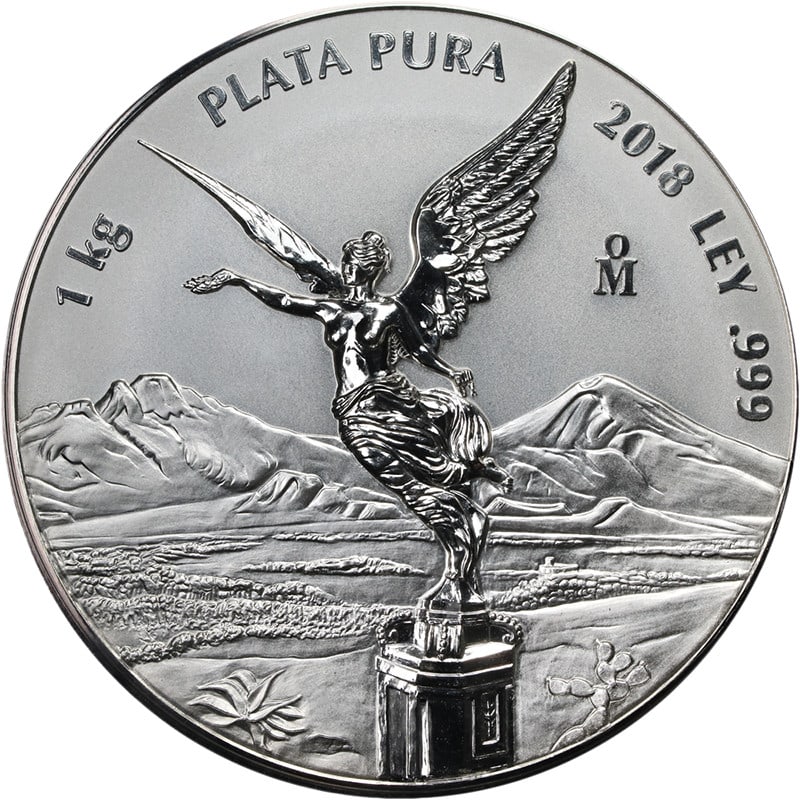 Mexico 1 Kilo Silver Reverse Proof Libertad 2018 OGP COA (1 of 3)