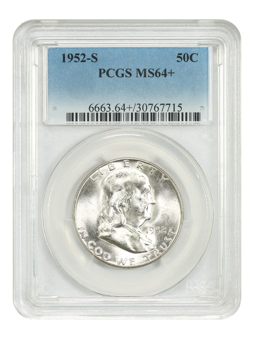 PCGS MS64+ 1952-S Franklin Half Dollar (1 of 4)