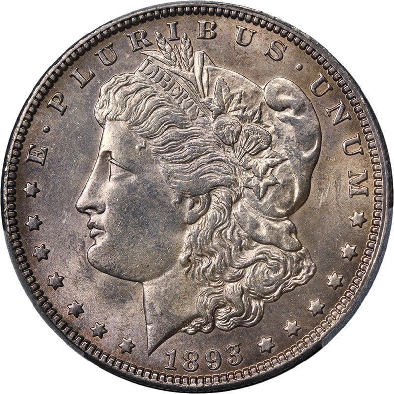PCGS AU Details 1893-O Silver Morgan Dollar New Orleans Key Date (1 of 4)