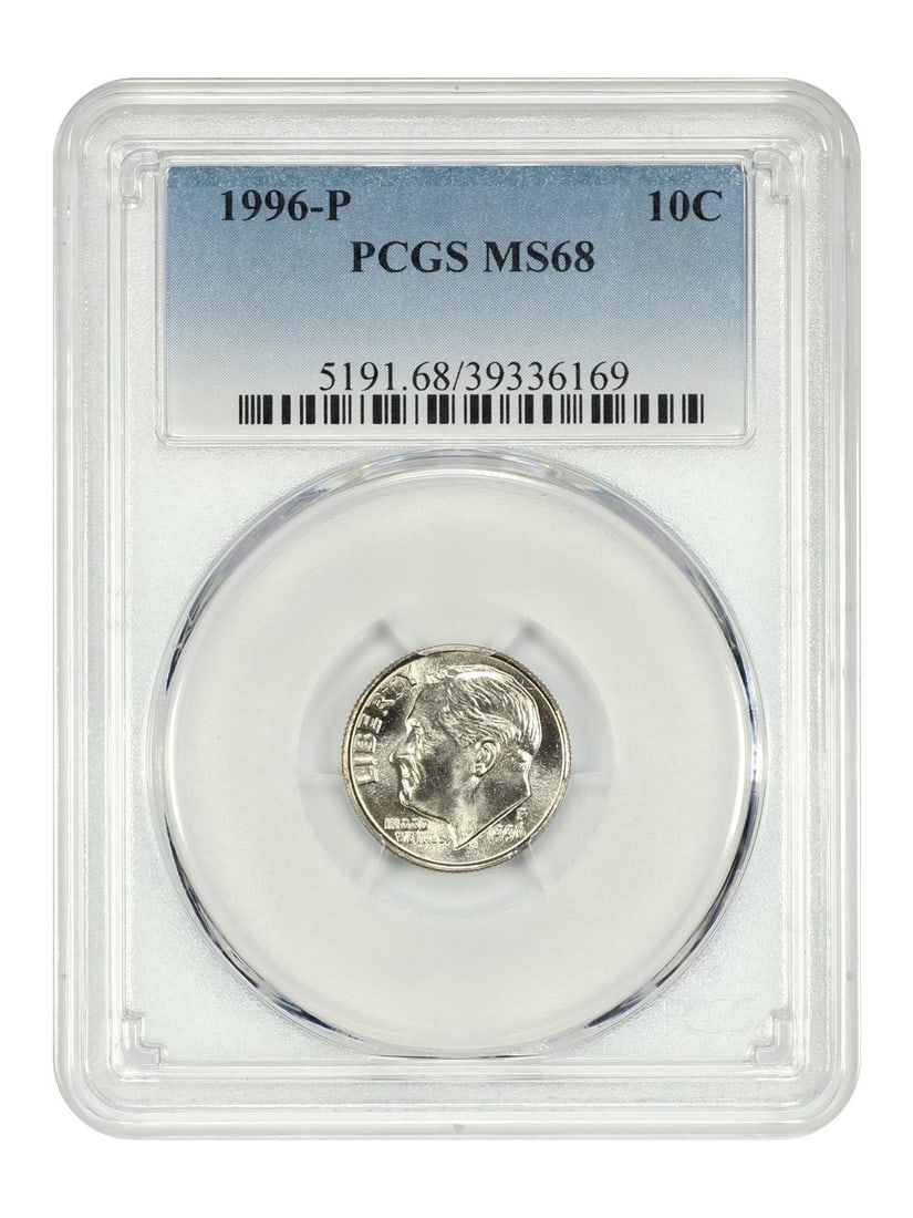 PCGS MS68 1996 Philadelphia Roosevelt Dime 10C Uncirculated (1 of 4)