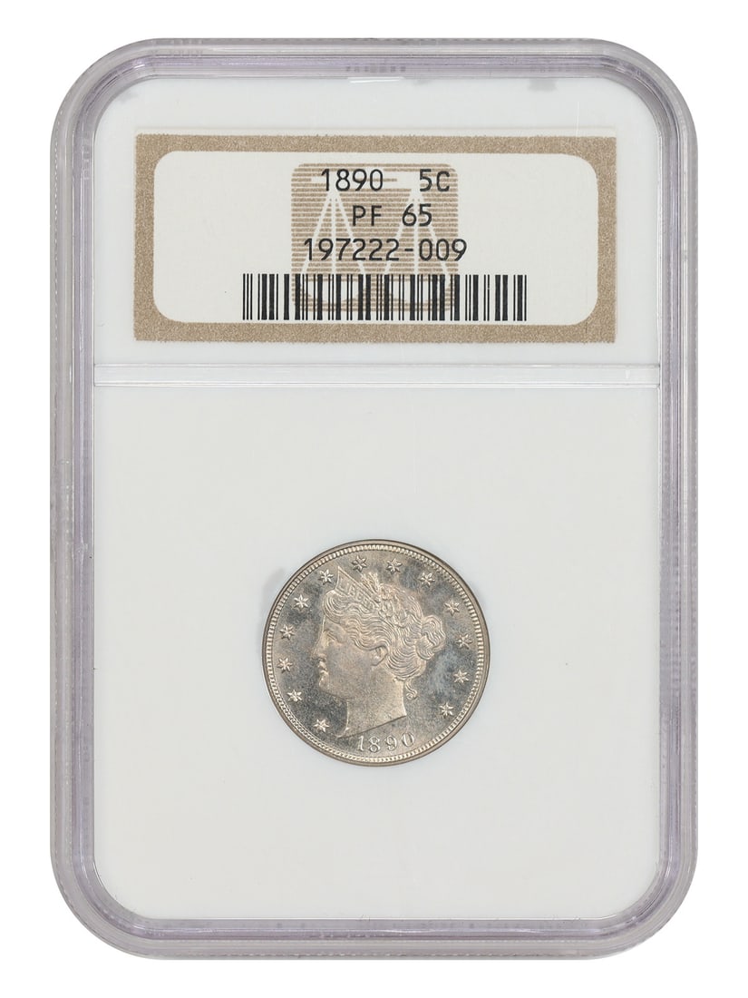 NGC PR65 1890 Liberty Nickel 5C Proof Philadelphia (1 of 6)