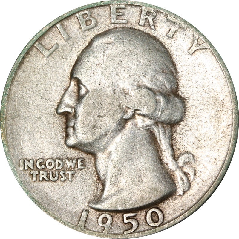 1950 S over D Washington Quarter FS-601 Silver: 1950 S over D Washington Quarter FS-601 Silver This is a 1950-S/D Washington Quarter featuring the FS-601 variety. The coin is composed of silver with a fineness of 0.9 and was minted in the United St