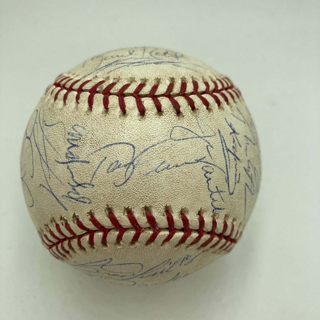 Signed 2004 Boston Red Sox postseason game-used MLB baseball JSA COA (1 of 13)