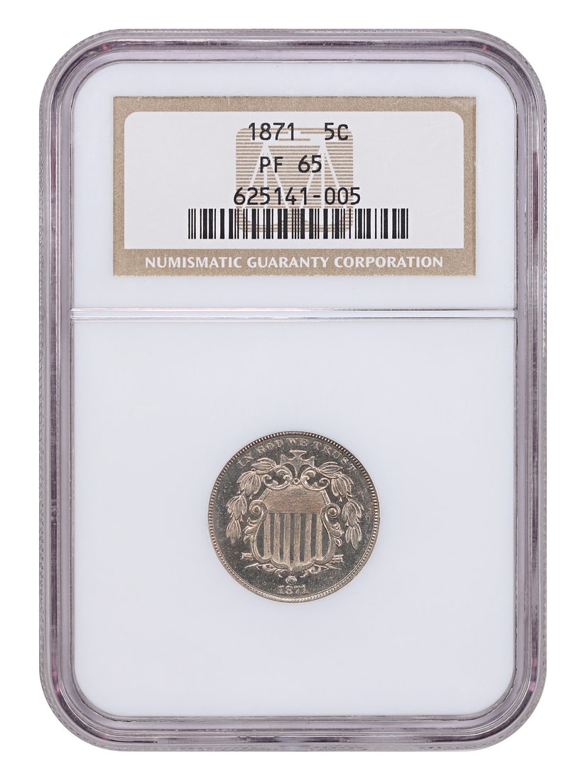 1871 Proof Shield Nickel NGC PR65 (1 of 6)
