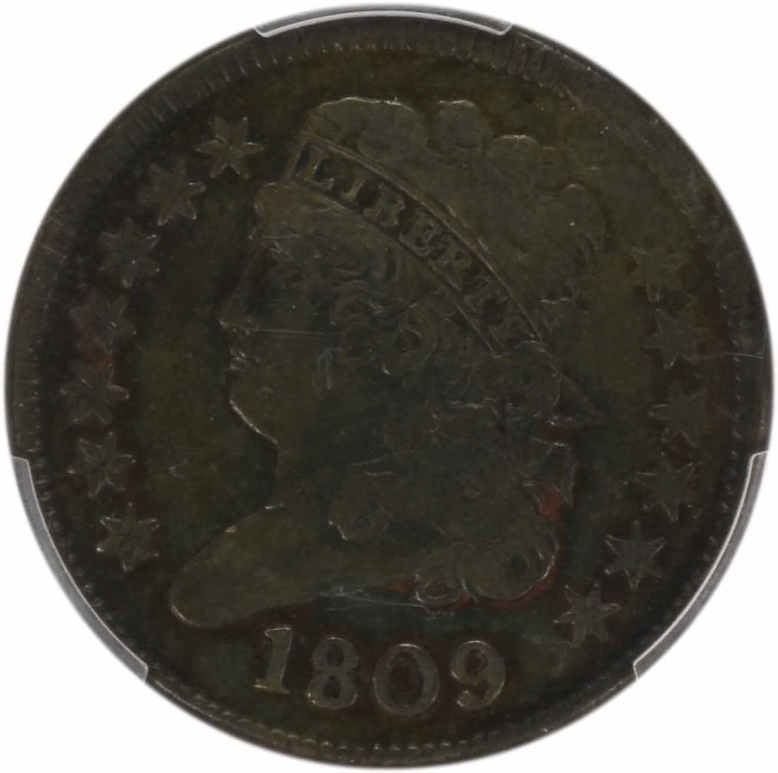 PCGS VF35 1809 Classic Head Half Cent Copper - 3