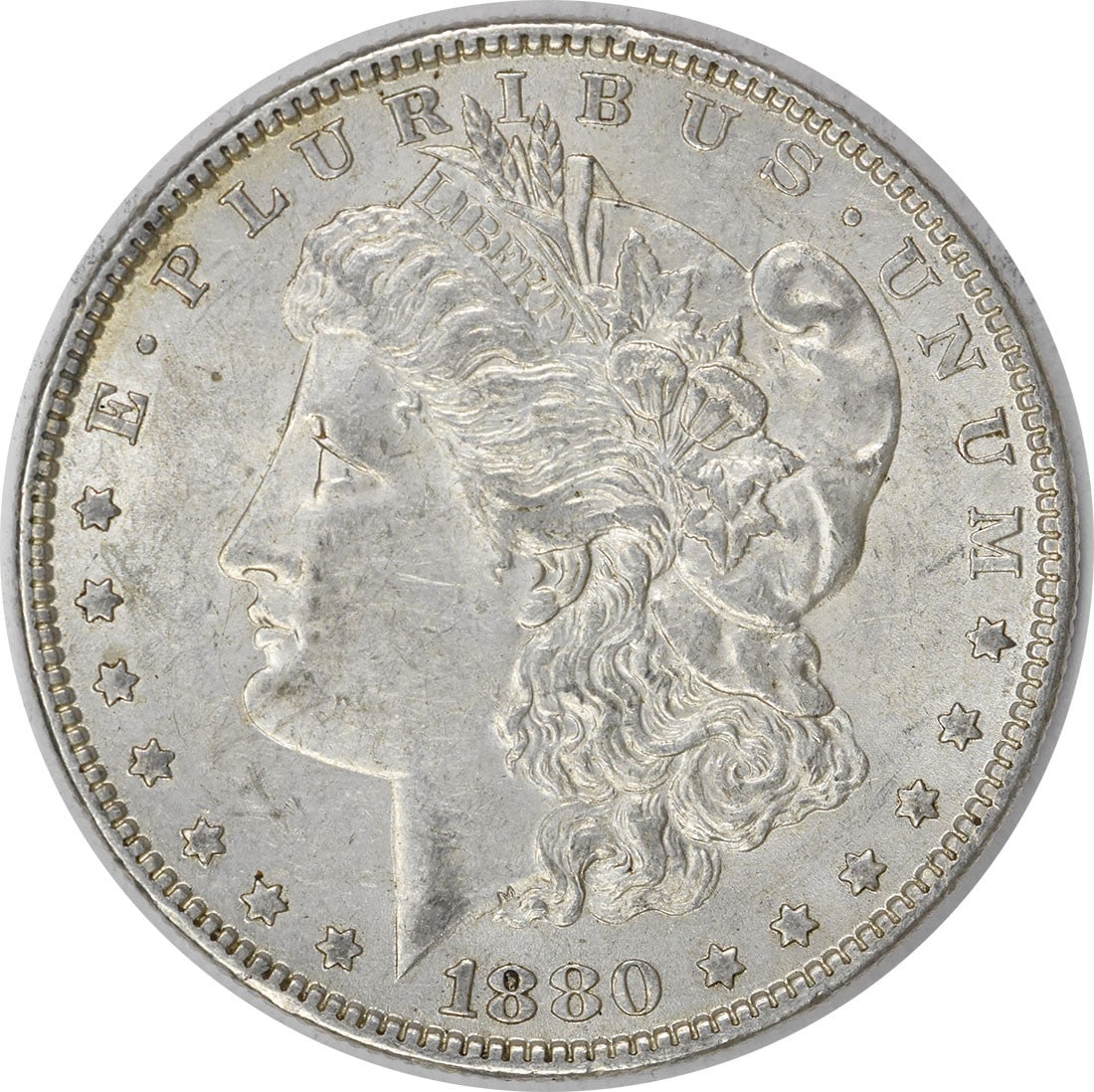 1880-O Morgan Silver Dollar AU Uncertified George T Morgan Design (1 of 2)