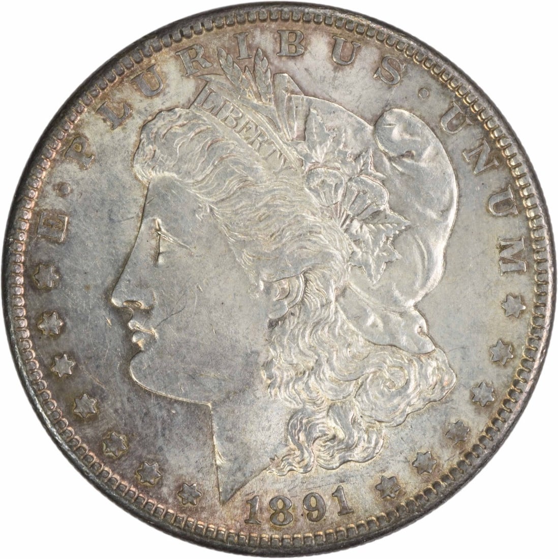 1891-S Morgan Silver Dollar AU Uncertified San Francisco Coin (1 of 2)