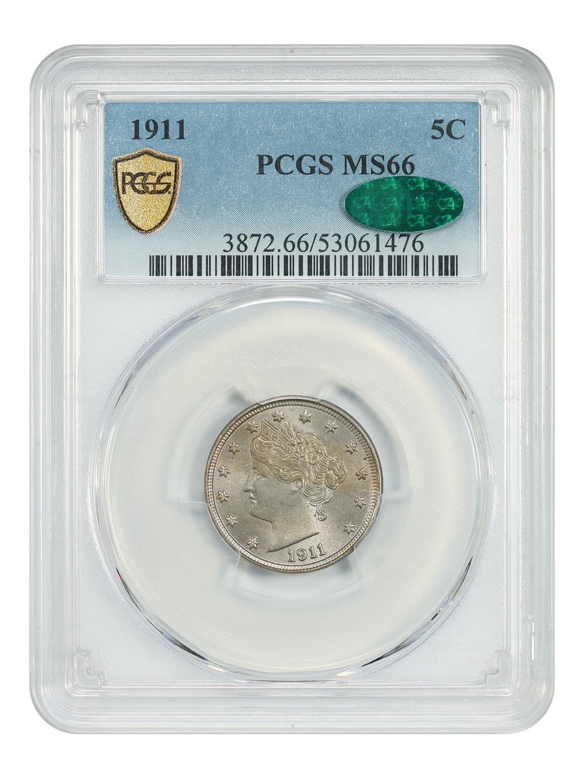 1911 Liberty Nickel PCGS CAC MS66 5C (1 of 4)