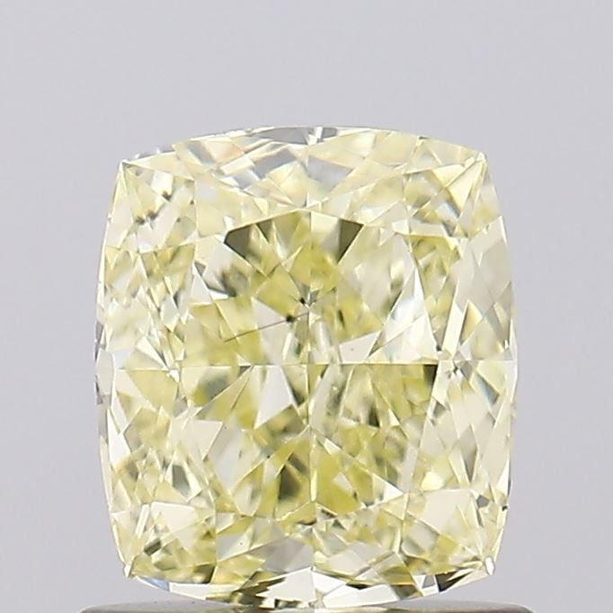 Loose Diamond - CUSHION MODIFIED 1.02ct Fancy Yellow VS1: Loose Diamond - CUSHION MODIFIED 1.02ct Fancy Yellow VS1 Source: This is a real non-mined Diamond that has been grown in a lab Shape: CUSHION MODIFIED Carats: 1.02 Color: Fancy Yellow Certification: