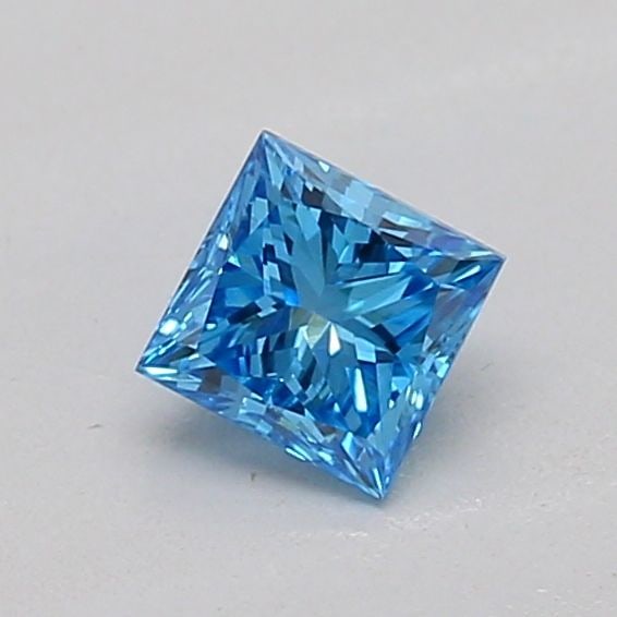 Loose Diamond - PRINCESS 0.24ct Fancy Vivid Blue VS1: Loose Diamond - PRINCESS 0.24ct Fancy Vivid Blue VS1 Source: This is a real non-mined Diamond that has been grown in a lab Shape: PRINCESS Carats: 0.24 Color: Fancy Vivid Blue Certification: IGI Addit
