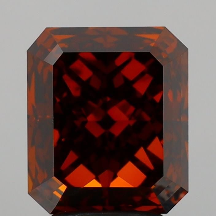 Loose Diamond - RADIANT 3.63ct Fancy Deep Brownish Orange VS1 (1 of 1)