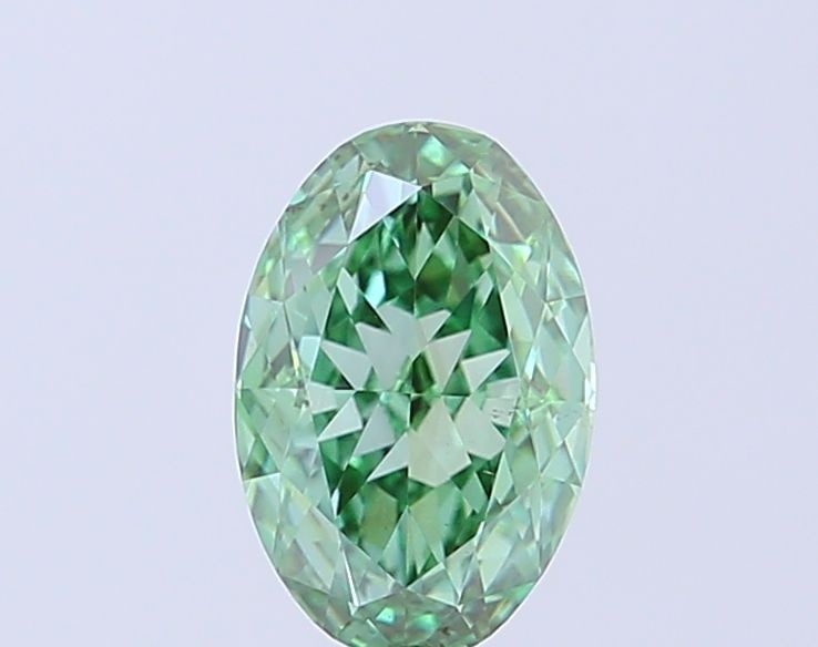 Loose Diamond - OVAL 1.53ct Fancy Vivid Green VS1: Loose Diamond - OVAL 1.53ct Fancy Vivid Green VS1 Source: This is a real non-mined Diamond that has been grown in a lab Shape: OVAL Carats: 1.53 Color: Fancy Vivid Green Certification: IGI Video:
