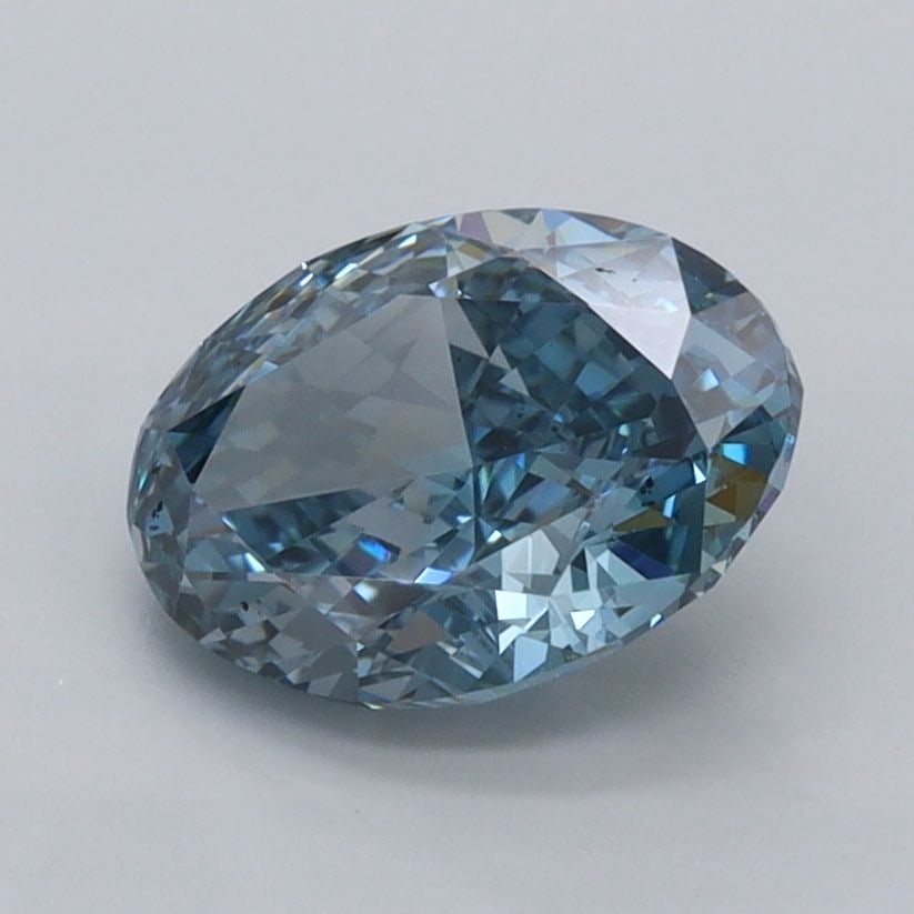 Loose Diamond - OVAL 1.61ct Fancy Vivid Blue VVS1: Loose Diamond - OVAL 1.61ct Fancy Vivid Blue VVS1 Source: This is a real non-mined Diamond that has been grown in a lab Shape: OVAL Carats: 1.61 Color: Fancy Vivid Blue Certification: IGI Video: