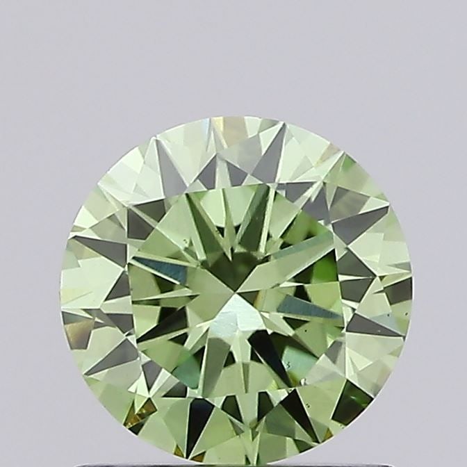 Loose Diamond - ROUND 0.91ct Fancy Vivid Green VS1 (1 of 1)