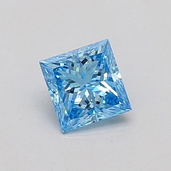 Loose Diamond - PRINCESS 0.23ct Fancy Vivid Blue VS1: Loose Diamond - PRINCESS 0.23ct Fancy Vivid Blue VS1 Source: This is a real non-mined Diamond that has been grown in a lab Shape: PRINCESS Carats: 0.23 Color: Fancy Vivid Blue Certification: IGI Addit